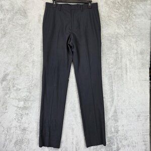 Theory Pants Mens 30x34 Black Mayer New Tailor 2 Wool Blend Slim Fit Slacks